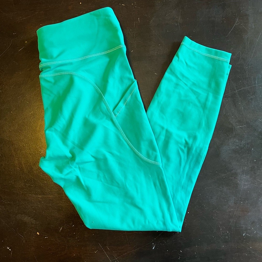 Invigorate High-Rise Tight 25" Size 8 - Crunch Teal Lagoon